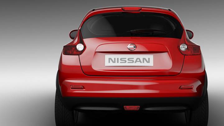 Back Pose Of 2011 Nissan Juke In Red